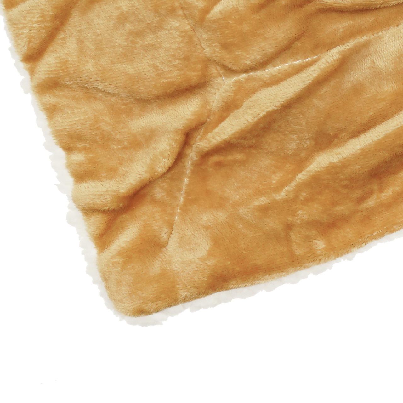 Покрывало на кровать двуспальное Suave Sherpa Throw 220x200 см Светло-коричневый (1009140-LightBrown) - фото 5