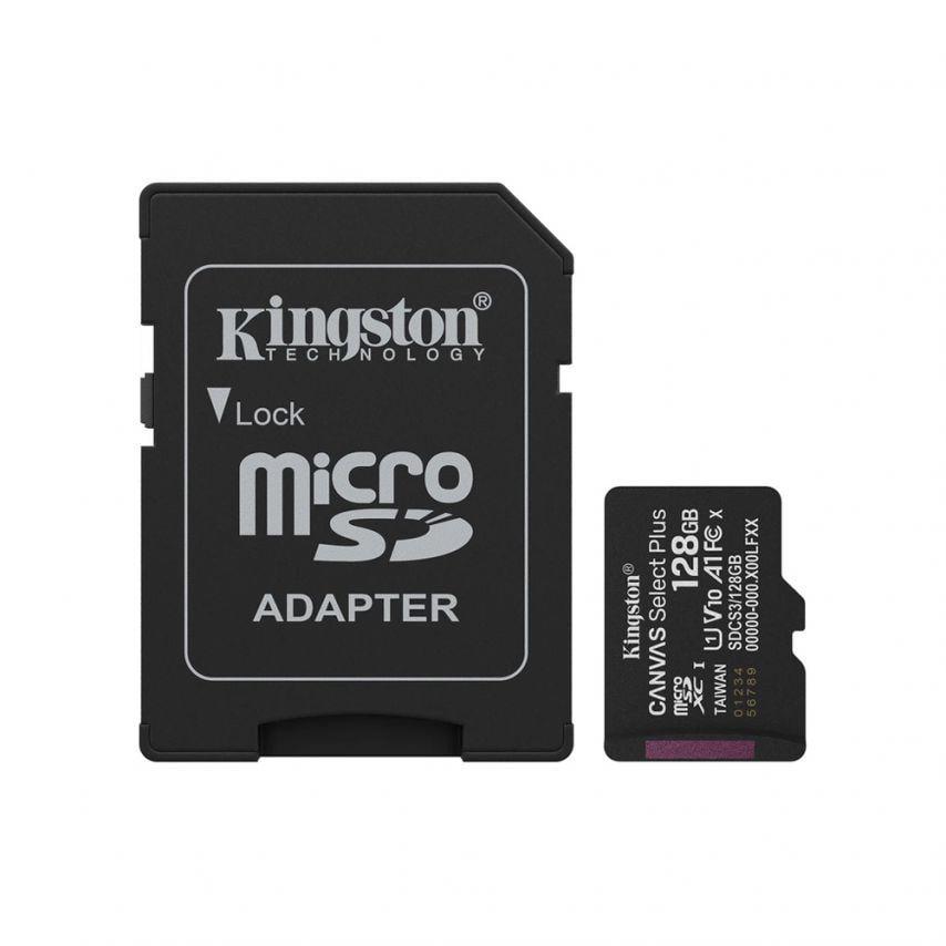 Карта памяти Kingston Canvas Select Plus MicroSDXC 128GB Class 10 UHS-I R150MB/s + SD-адаптер (SDCS3/128GB) Карта памяти Kingston Canvas Select Plus MicroSDXC 128GB Class 10 UHS-I R150MB/s + SD-адаптер (SDCS3/128GB)