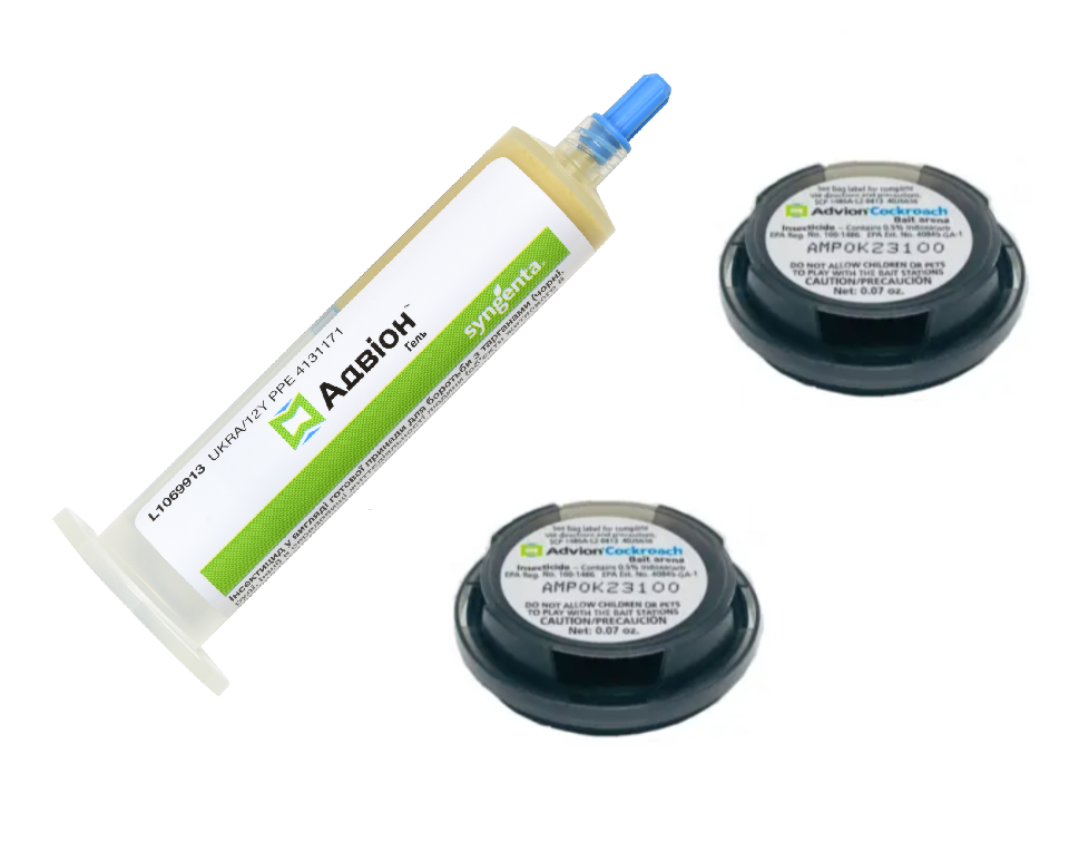 Гель від тарганів Syngenta Advion Cockroach Gel шприц 30 г/пастка Bait Arena 2 г 2 шт. (2864093464)