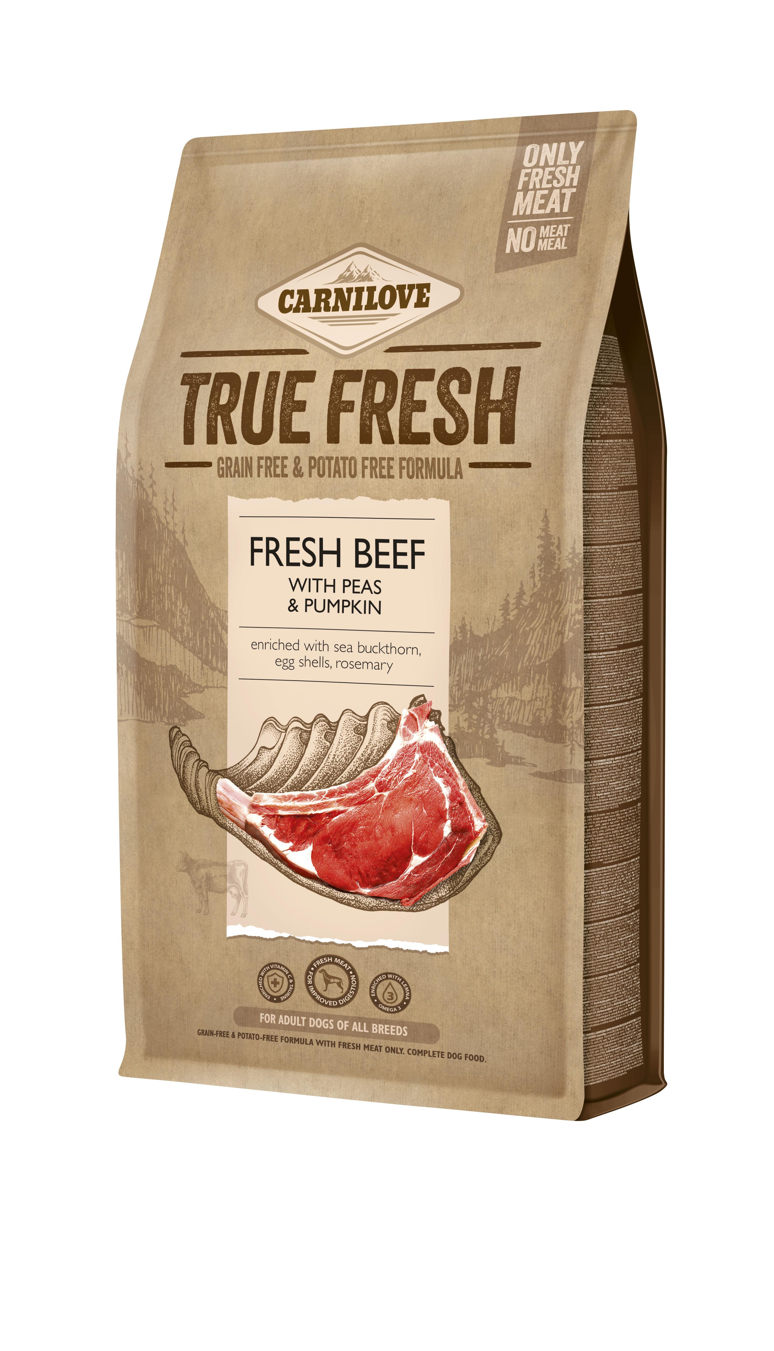 Корм сухой для собак Carnilove True Fresh с говядиной 4 кг (8595602546046)