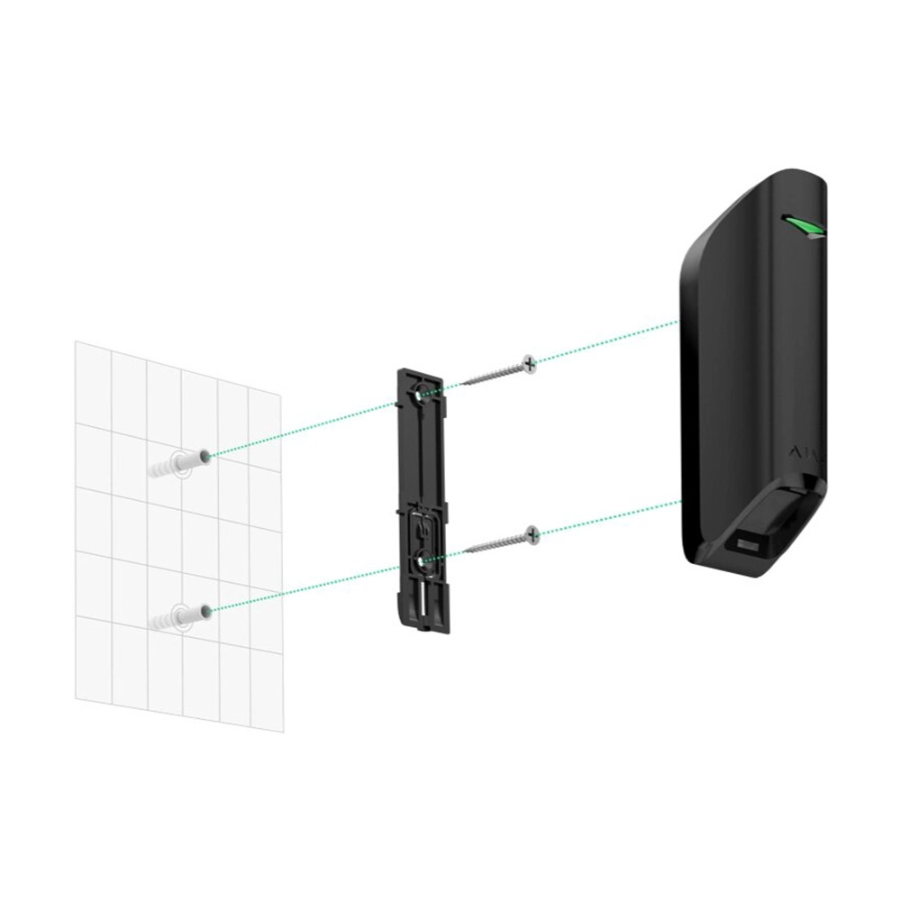 Панель крепежная Ajax SmartBracket для MotionProtect Curtain Черный (21673.36.BL)