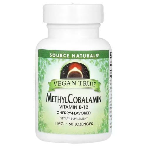 Кобаламин Source Naturals Vitamin B-12 MethylCobalamin Cherry 1 мг 60 Lozenges (SNS-02576)