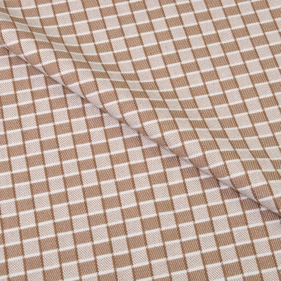 Тканина костюмна IDEIA Шахматка 1,5 м Бежевий/Геометрія (2200004172552)