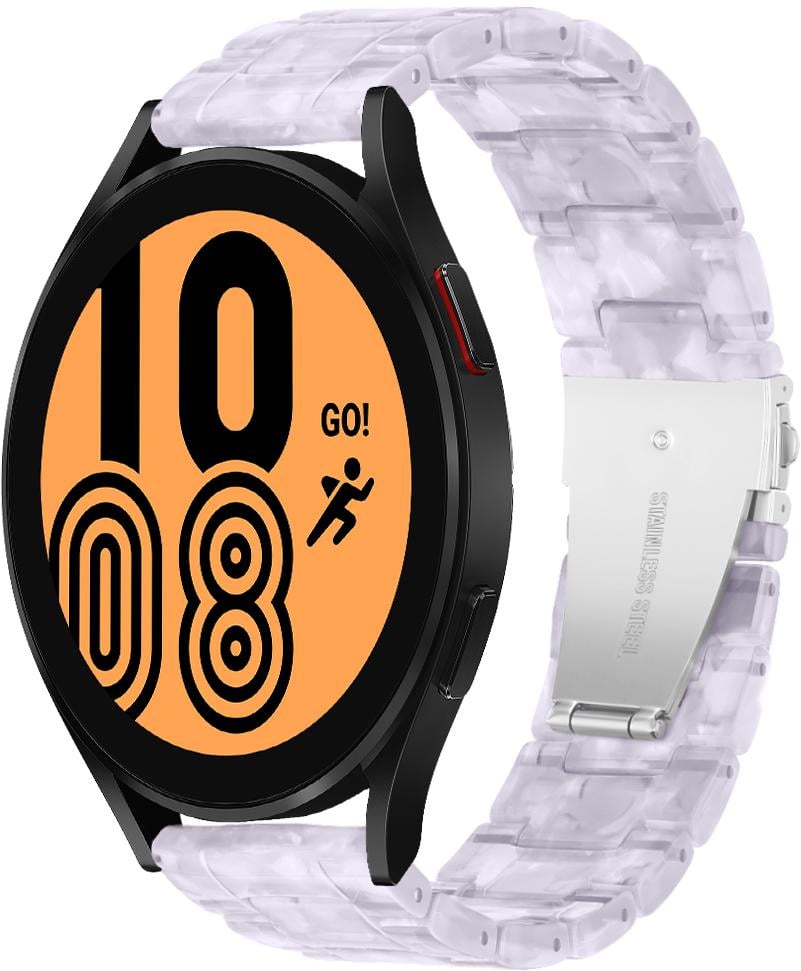 Ремешок из Cмолы Resin для Galaxy Watch 4 44 мм Pearl (28802-6C)