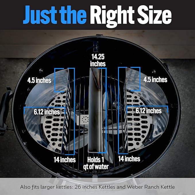 Лотки для угля Slow 'N Sear FireBaskets 2в1 с контейнером для воды (2446881147) - фото 4 Лотки для угля Slow 'N Sear FireBaskets 2в1 с контейнером для воды (2446881147) - фото 4