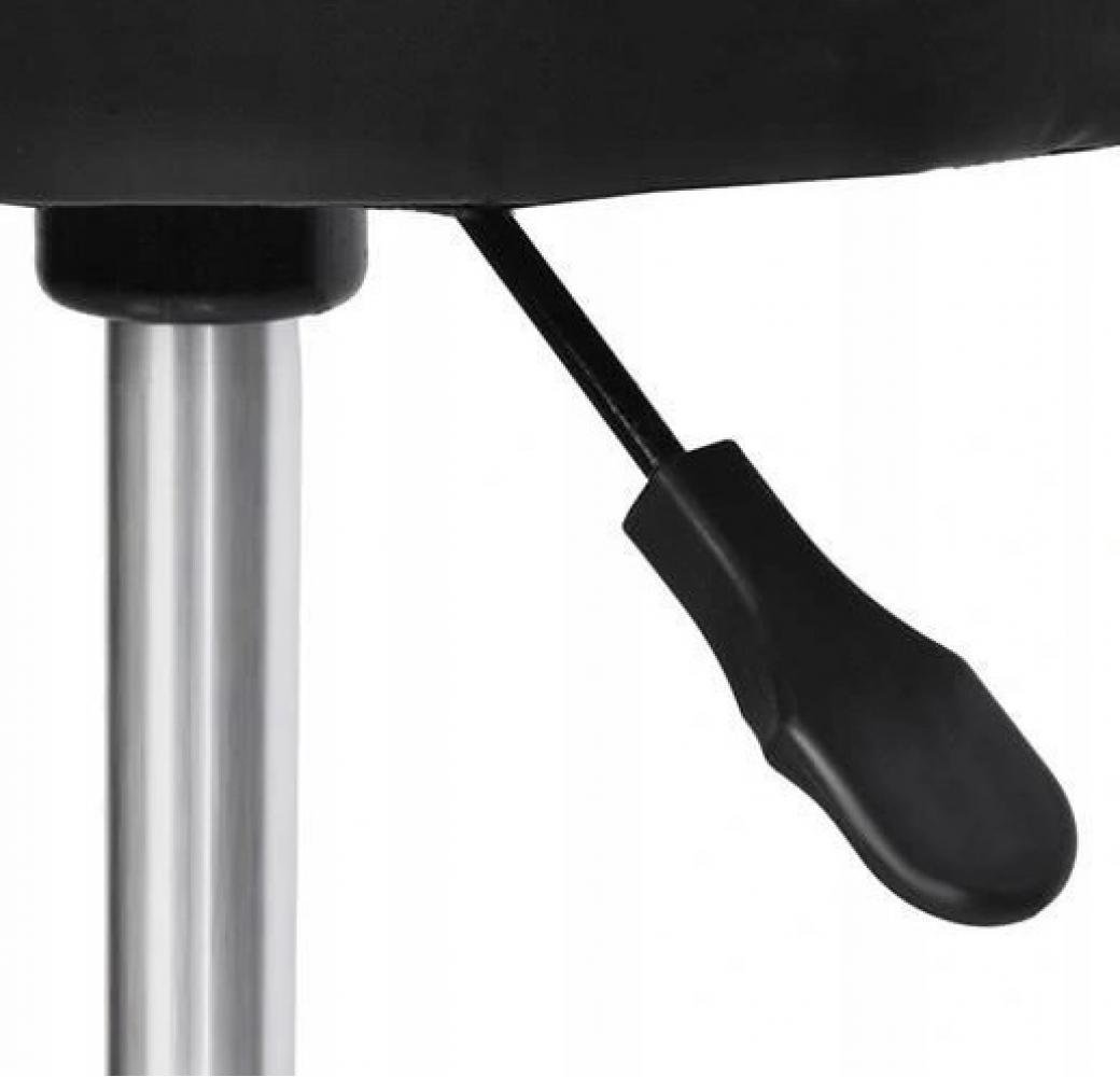 Кресло-табурет на колесах Bonro B-496 круглое из экокожи до 120 кг Черный (132-76-42300109) - фото 4 Кресло-табурет на колесах Bonro B-496 круглое из экокожи до 120 кг Черный (132-76-42300109) - фото 4