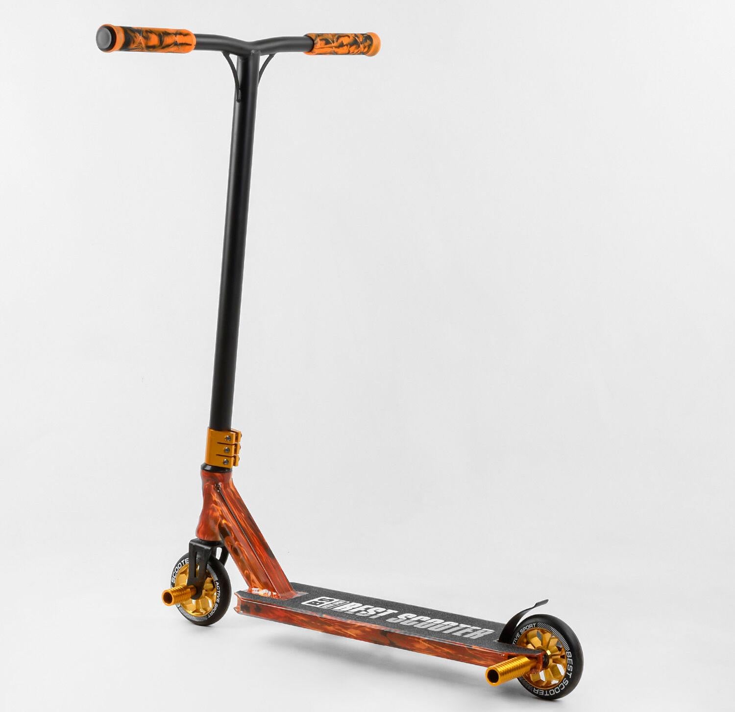 Самокат трюковый Best Scooter BS-77225 Золотой Самокат трюковый Best Scooter BS-77225 Золотой