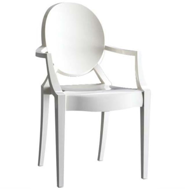 Стул Group SDM Дорис с подлокотниками пластиковый Белый