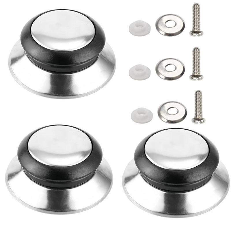 Набір універсальних змінних ручок для кухонних кришок 3 шт. Чорний (29585)