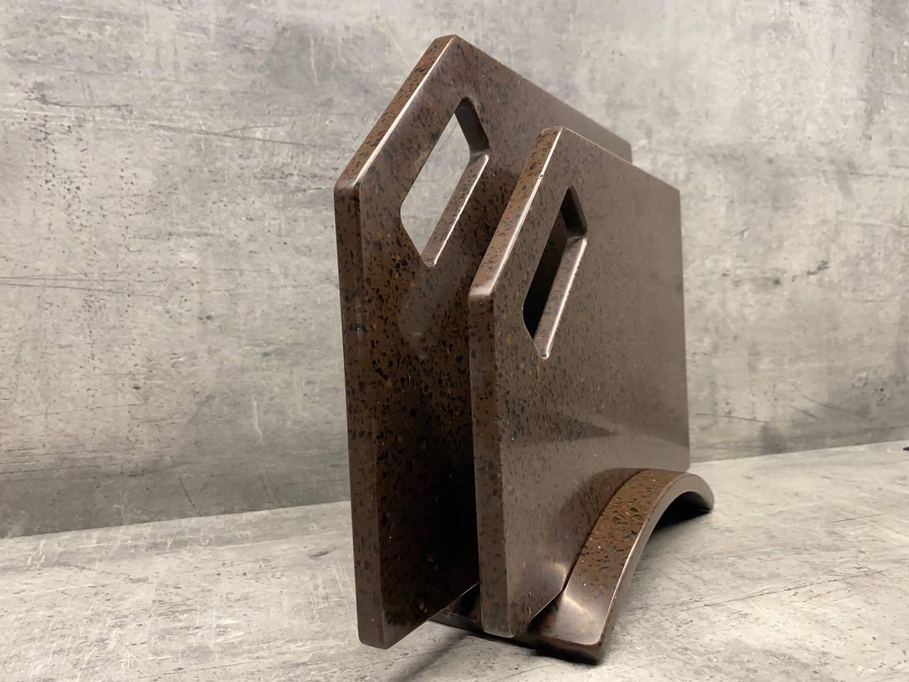 Набір дошок кухонних Chestnut зі штучного акрилового каменю на підставці 2 шт. - фото 2 Набір дошок кухонних Chestnut зі штучного акрилового каменю на підставці 2 шт. - фото 2