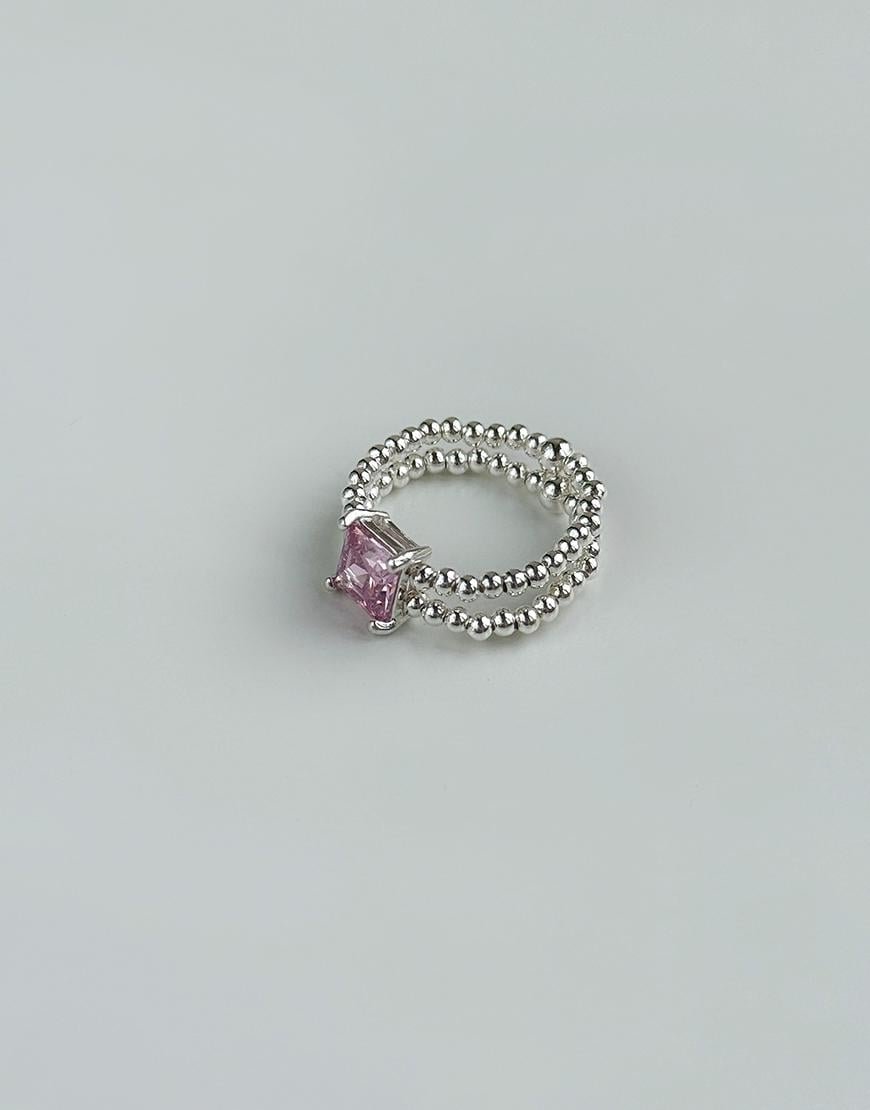Каблучка Double Zircon Rose ROTERSAND срібна р. 14-14,5