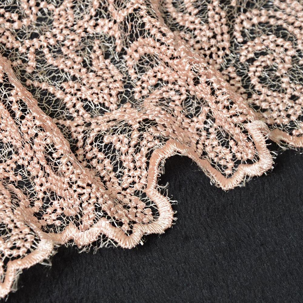 Ткань гипюр Venezia персик