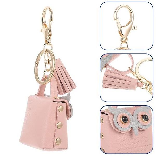 Брелок-монетница из экокожи L00196-2 11,9х5,5 см Розовый - фото 8 Брелок-монетница из экокожи L00196-2 11,9х5,5 см Розовый - фото 8