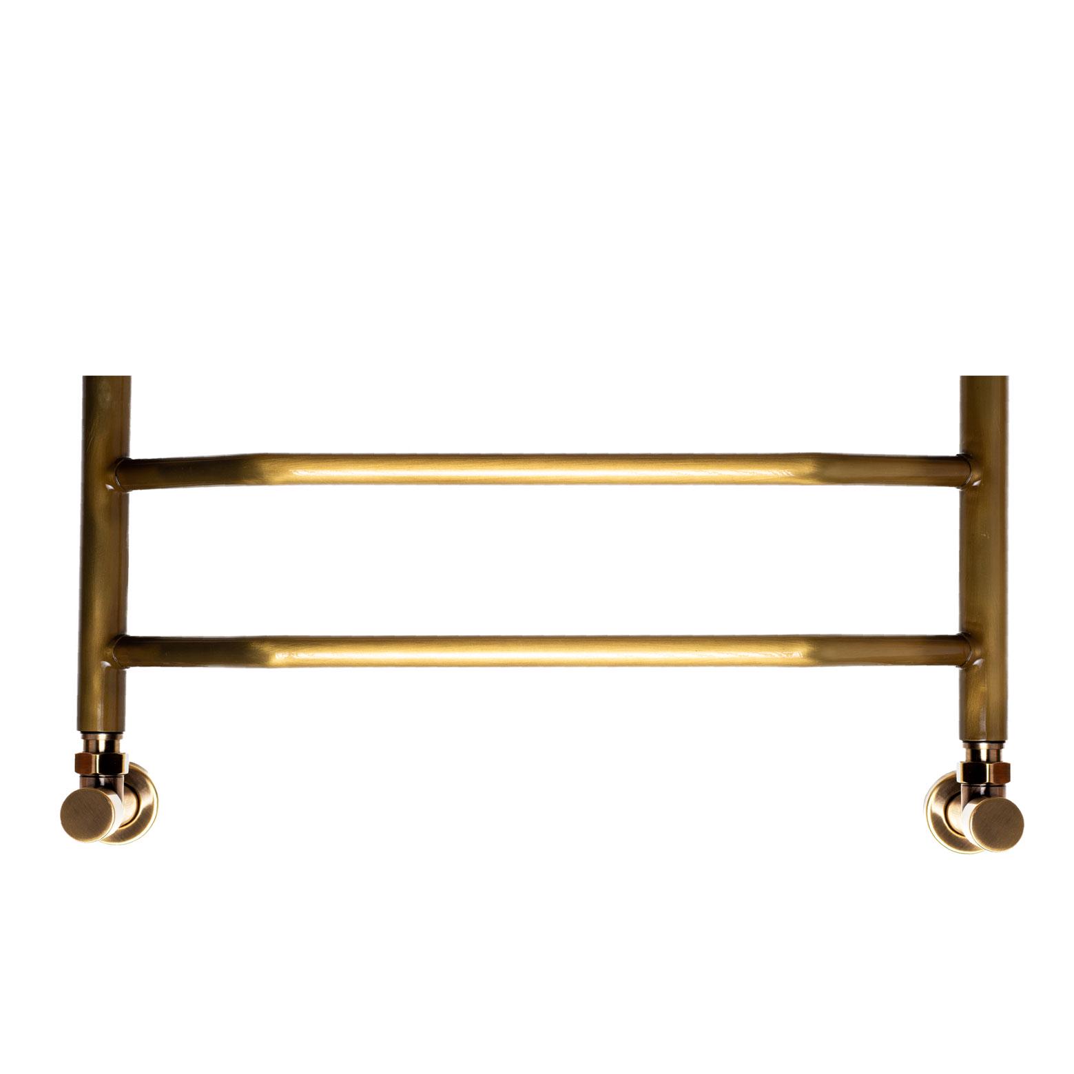 Кран угловой для полотенцесушителей Raftec 1/2"х1/2" удлиненный 2 шт. Бронзовый (H25-530430-4012) - фото 3