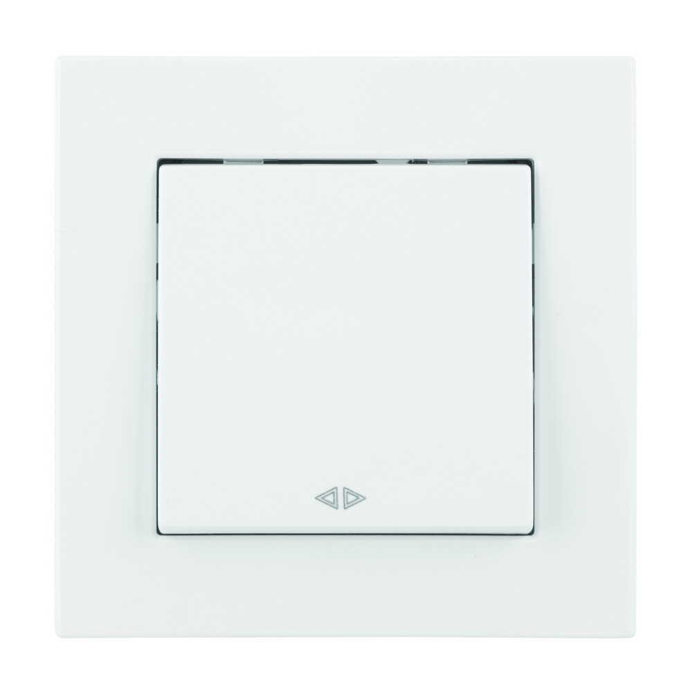 Вимикач одноклавішний Nilson Moda проміжний Білий (21112010)