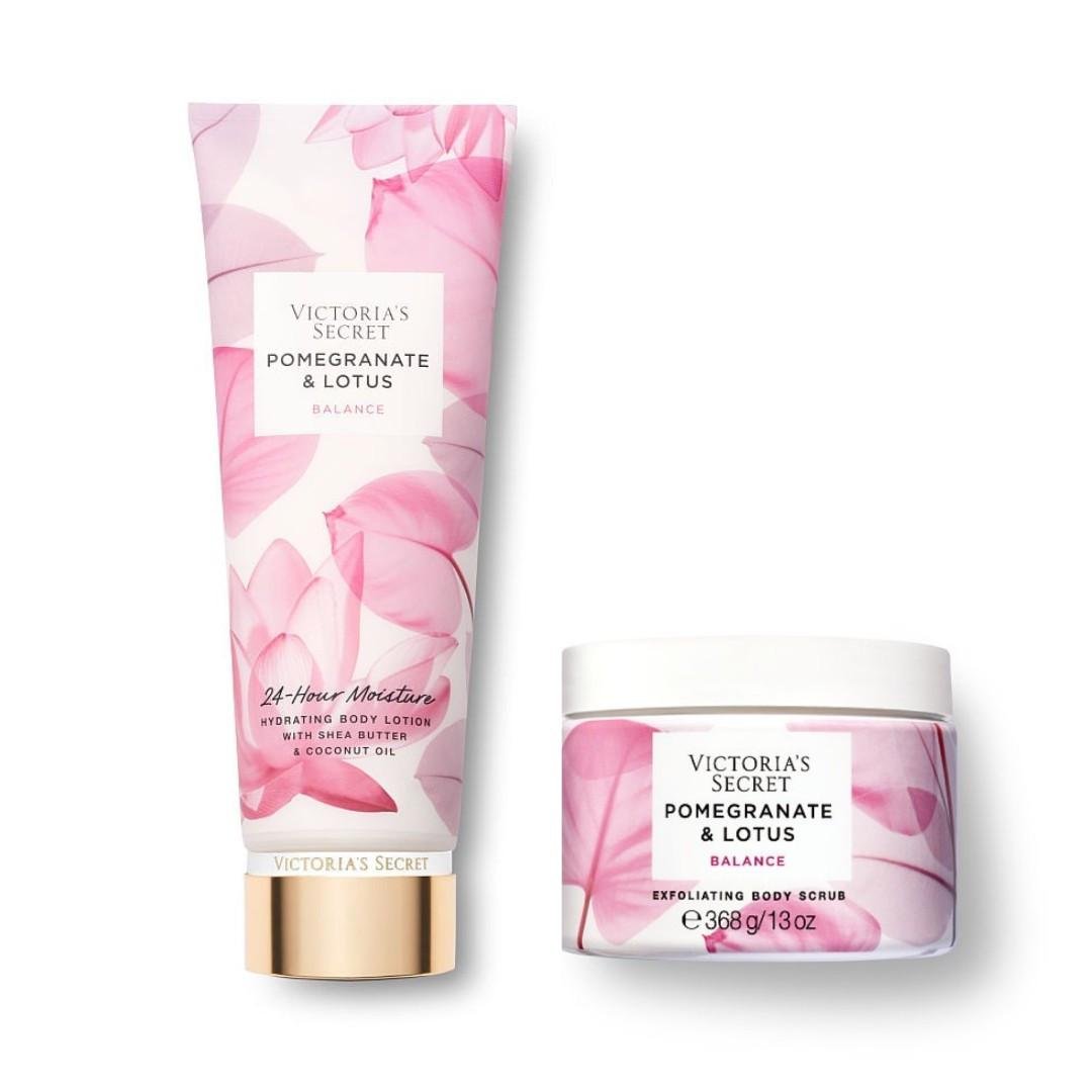 Набор косметики Victoria's Secret Pomegranate&Lotus лосьон 236 мл/скраб 368 гр (2094754588) - фото 1