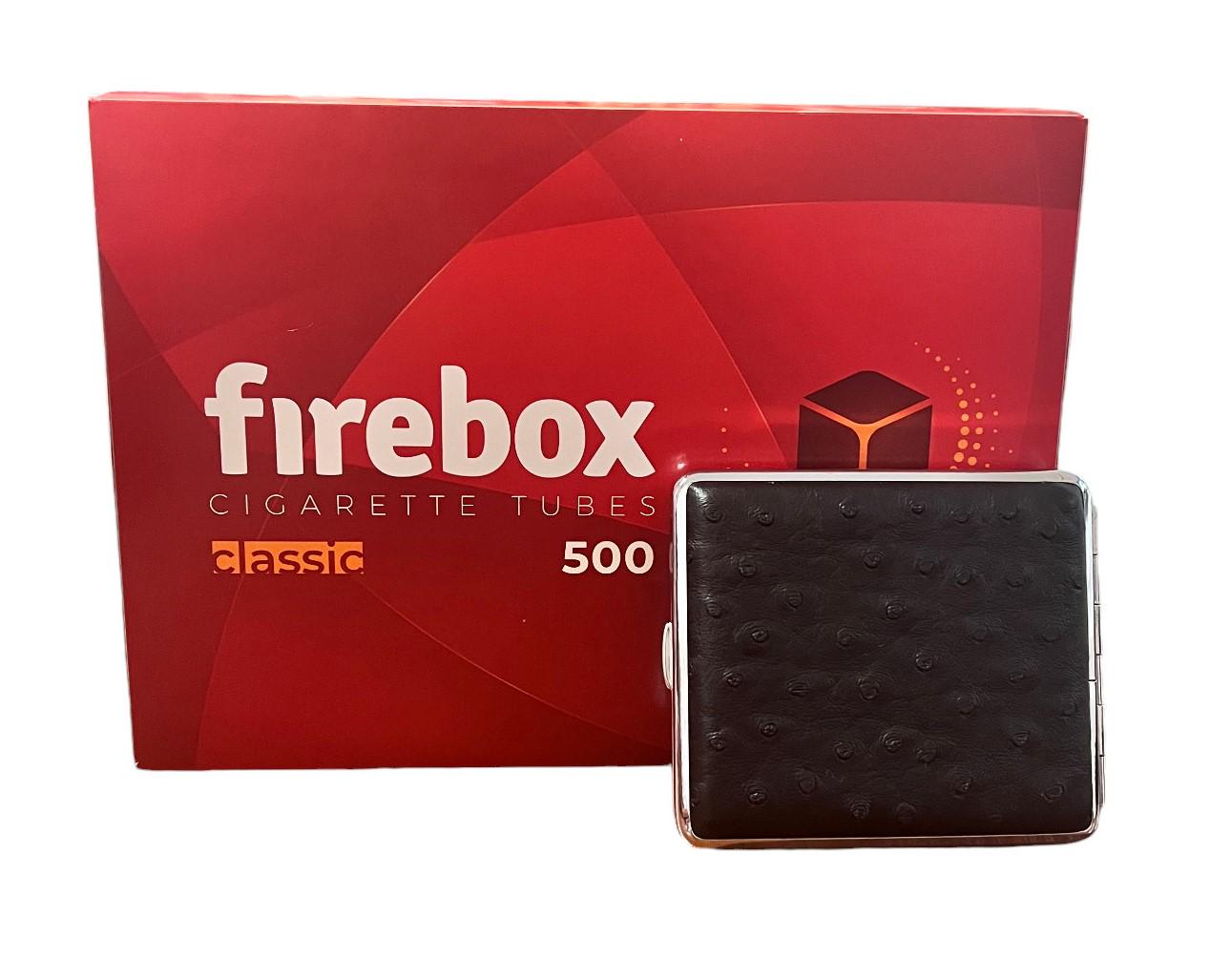 Гільзи сигаретні FIREBOX 500 та портсигар Atomic (980114)