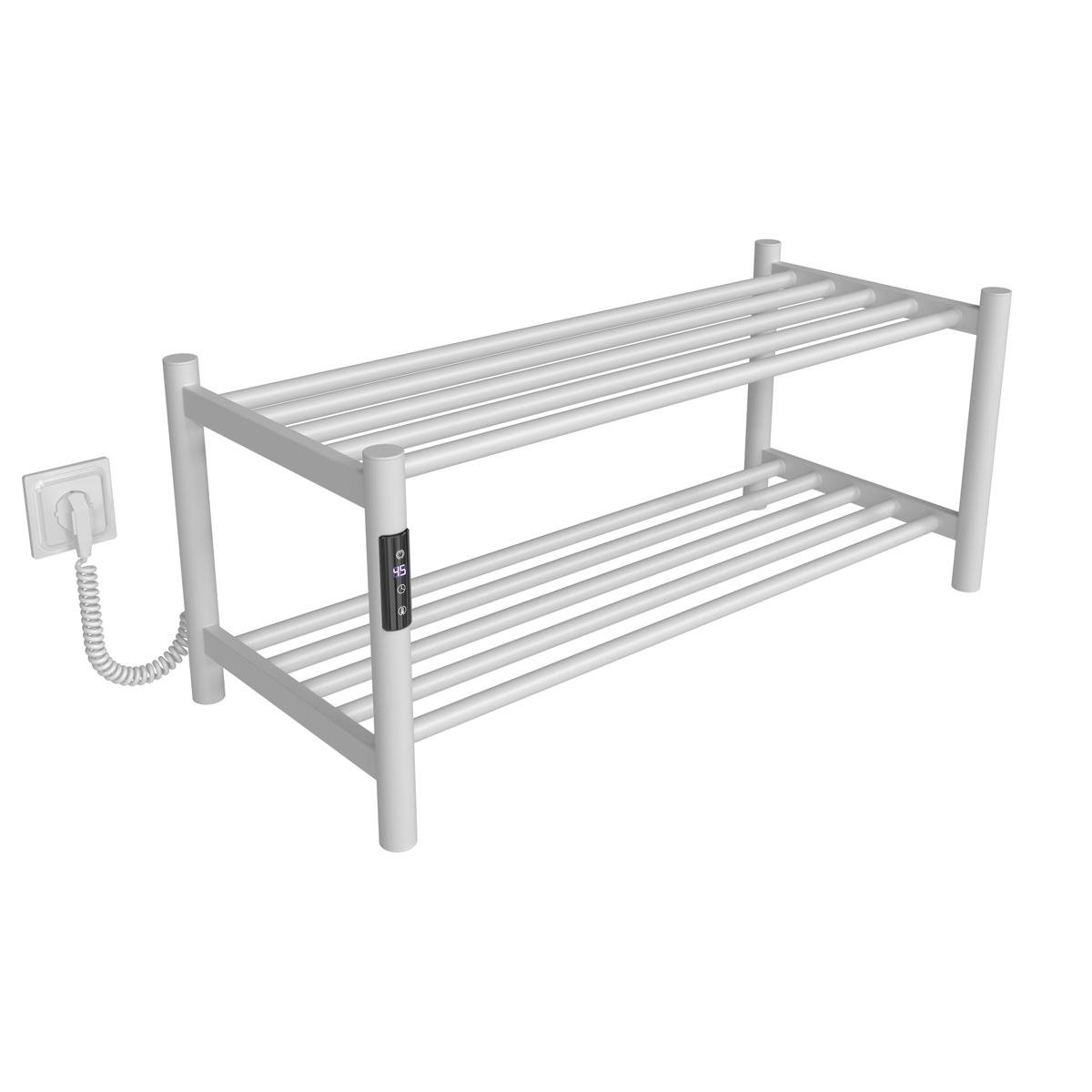 Сушилка электрическая Deffi Tiffany П2 JD03 левое подключение нержавеющая сталь 350х800 мм Белый (C.PT.35.80.2.EWL1)