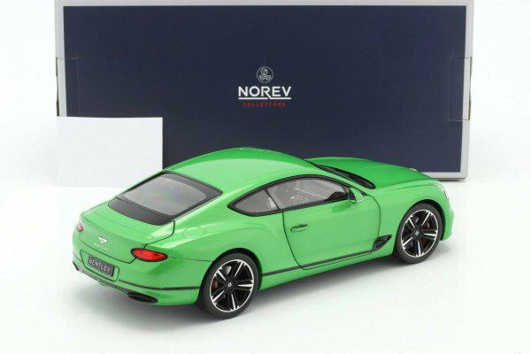 Модель автомобиля Norev 1:18 Bentley Continental GT 2018 Apple Green (182784) - фото 2 Модель автомобиля Norev 1:18 Bentley Continental GT 2018 Apple Green (182784) - фото 2