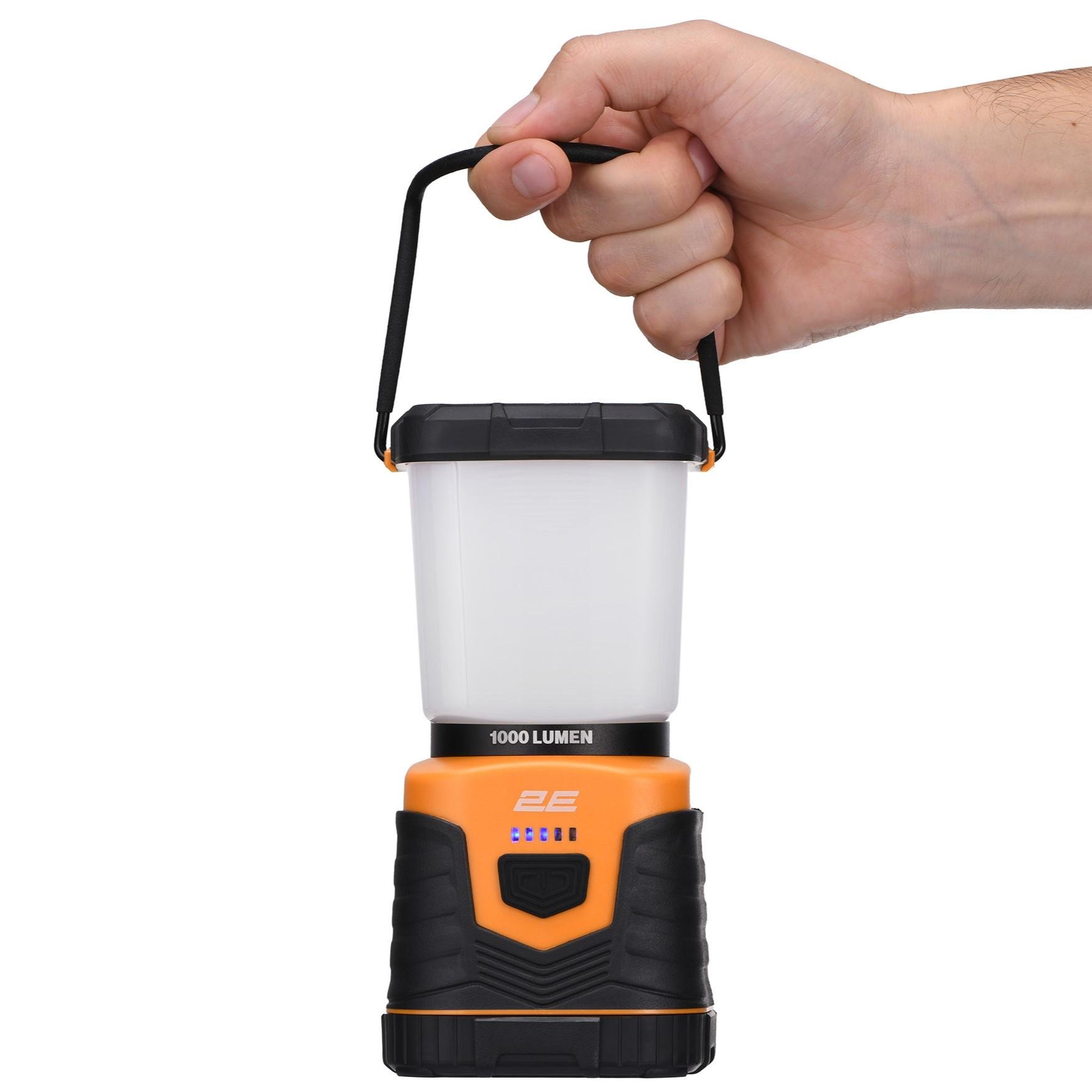 Фонарь кемпинговый аккумуляторный 2E USB-C 4400 мА/час 4 функции освещения 2E-PLBL1844 Черно-оранжевый - фото 2 Фонарь кемпинговый аккумуляторный 2E USB-C 4400 мА/час 4 функции освещения 2E-PLBL1844 Черно-оранжевый - фото 2