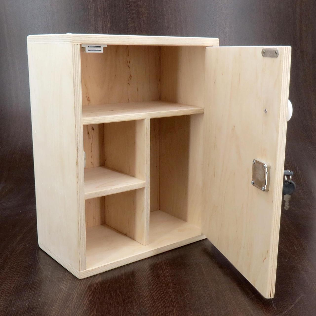 Шкафчик настенный для медикаментов из дерева Эскироль Бланже (АПТ-000501) - фото 1 Шкафчик настенный для медикаментов из дерева Эскироль Бланже (АПТ-000501) - фото 1