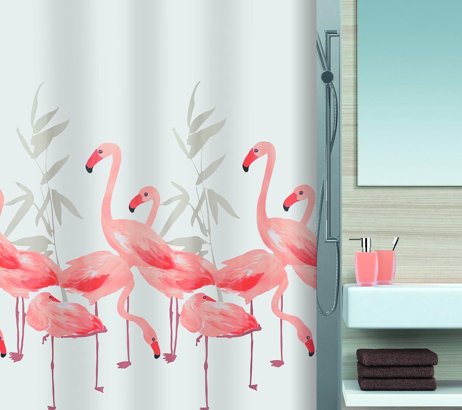 Шторка для ванної Spirella 10.16355 Flamingo 180x200 см Salmon