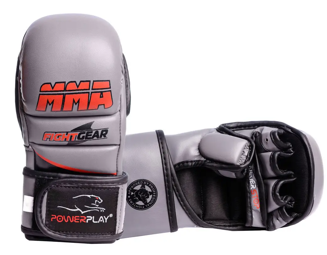 Перчатки для MMA PowerPlay S Серый (3026)