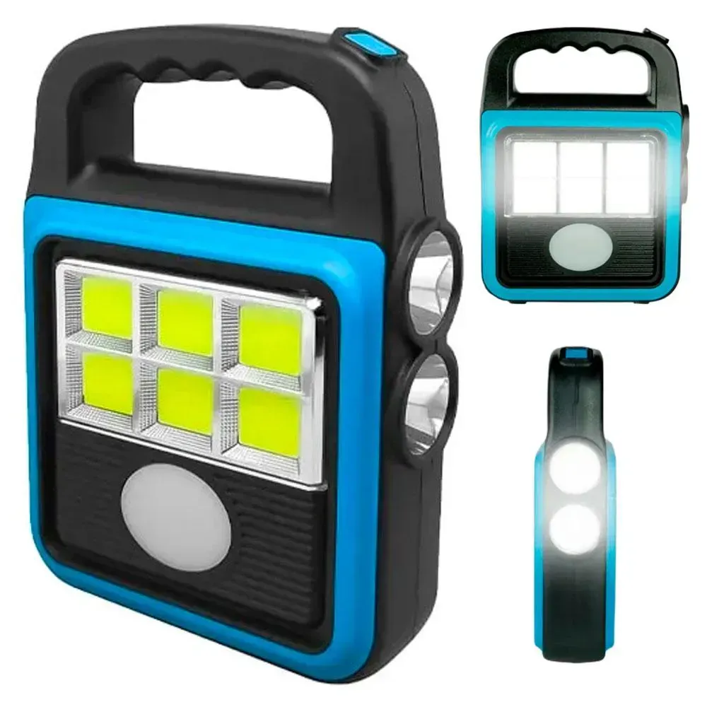 Ліхтар прожектор LED із сонячною панеллю та повербанком HS-8020 акумуляторний USB (234569133) - фото 3