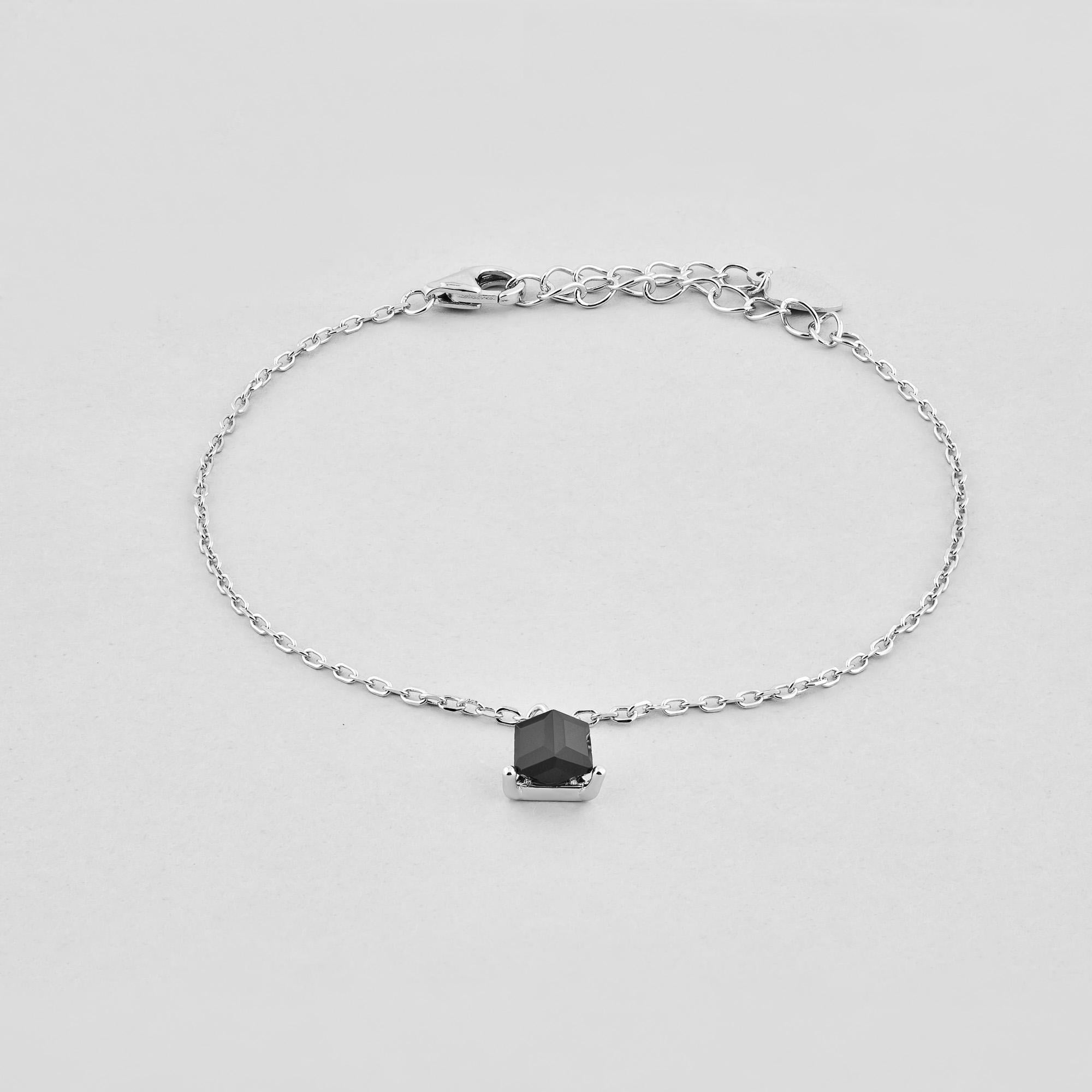 Браслет серебряный Minimal Тайна океана (9550383ч)