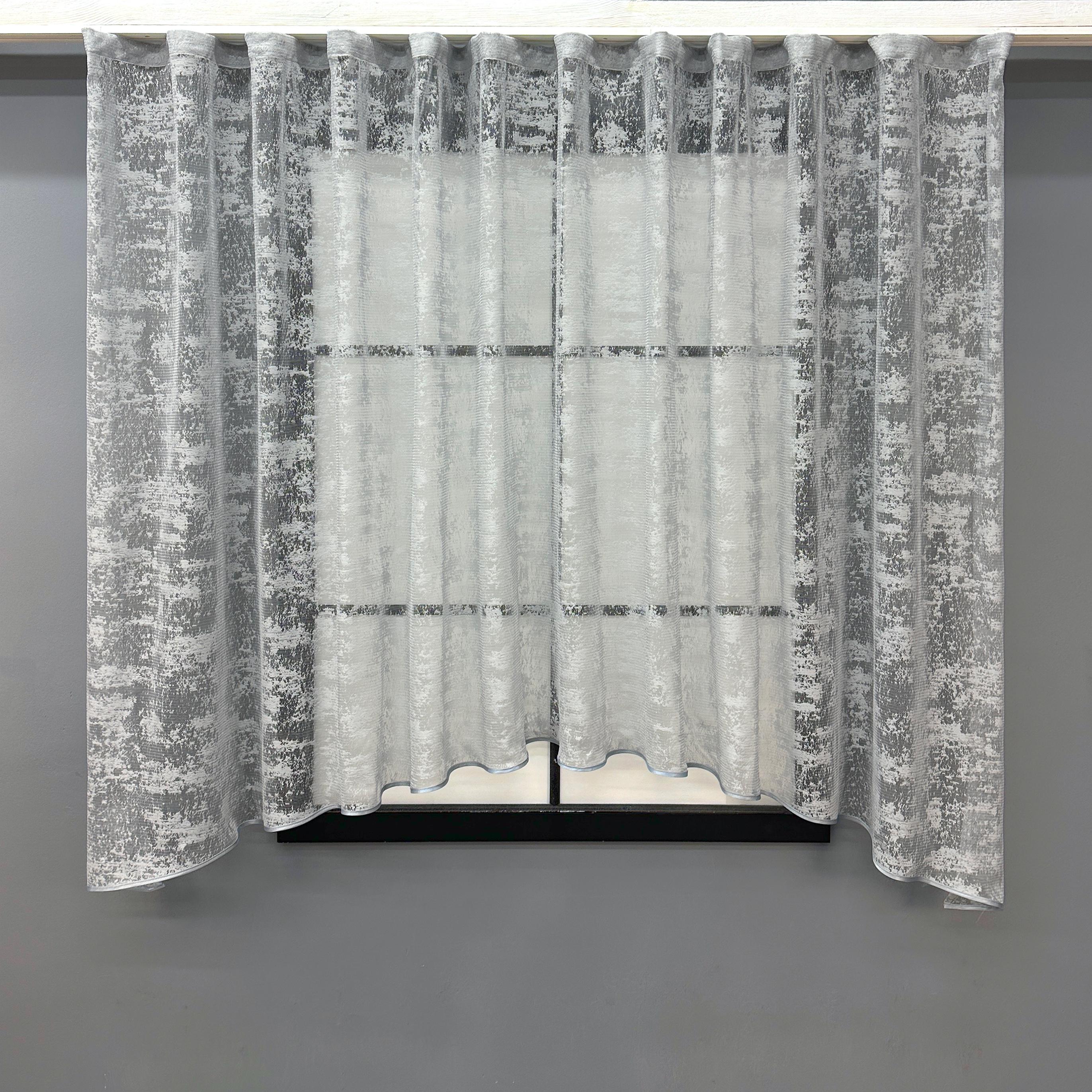 Арка кухонна VR-Textil № 000к жакард Мрамор Al-1 280х150 см Сірий (51-224)