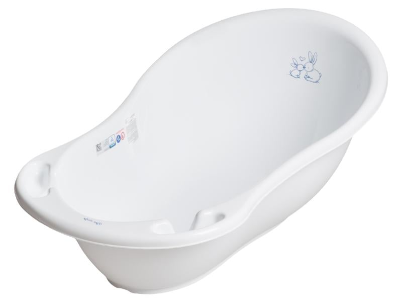 Ванна дитяча зі зливом Bunny 86 см White