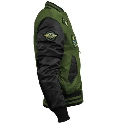 Бомбер Top Gun MA-1 Color Block Bomber Jacket L Olive/Black (TGJ1649OBL) - фото 4