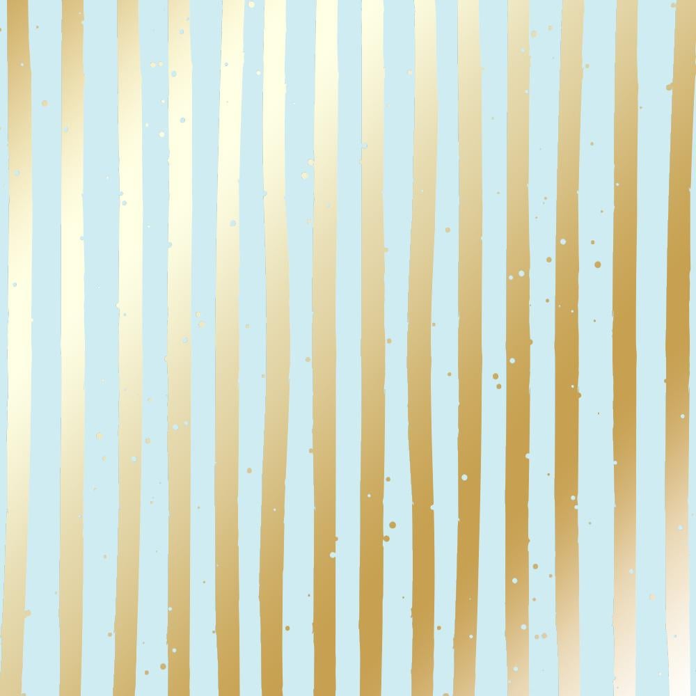 Лист бумаги односторонний Golden Stripes с фольгированием 30,5х30,5 см Mint