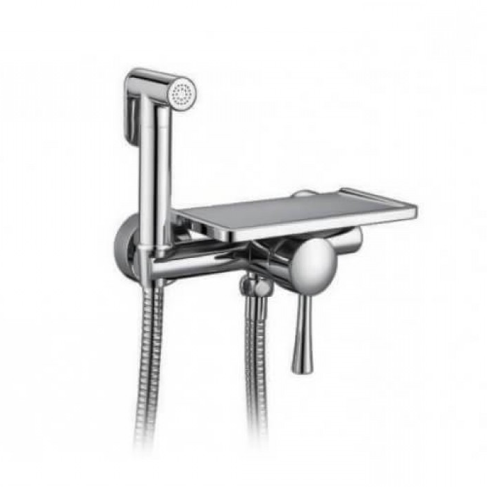 Гігієнічний душ Frap F7514 з поличкою Хром