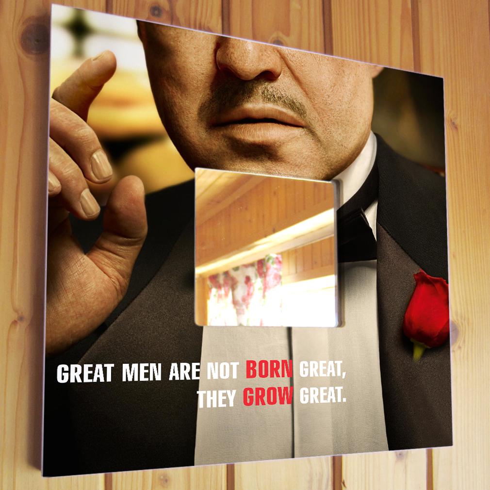 Зеркало Герои фильма "Крестный отец" 260х260 мм (M04364)