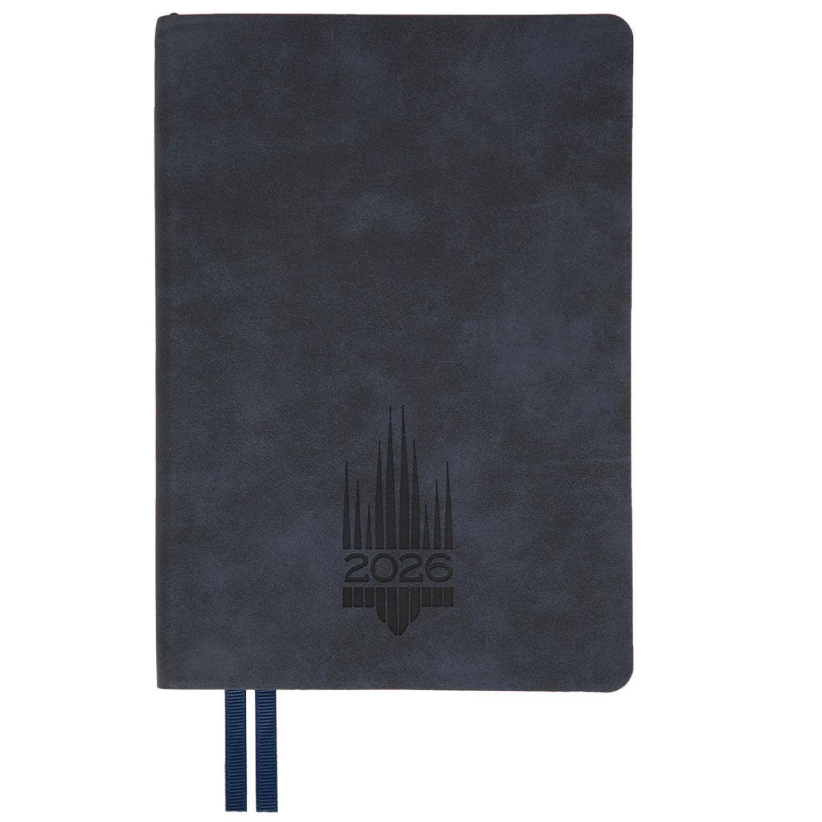 Дневник датированный 2026 Leo Planner Leader A5 368 страниц. Синий (252689)