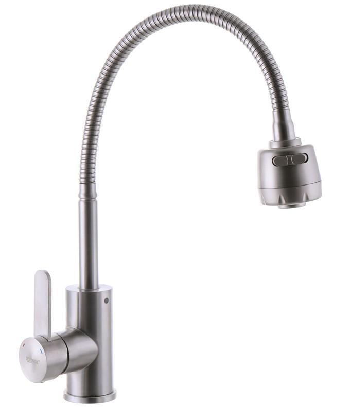 Смеситель для кухни Zerix LUM-011 с рефлекторным изливом (ZX3128)