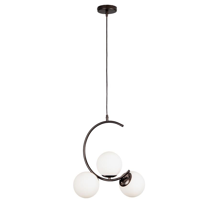 Люстра 7529823-3 BK/WH Черный/Белый