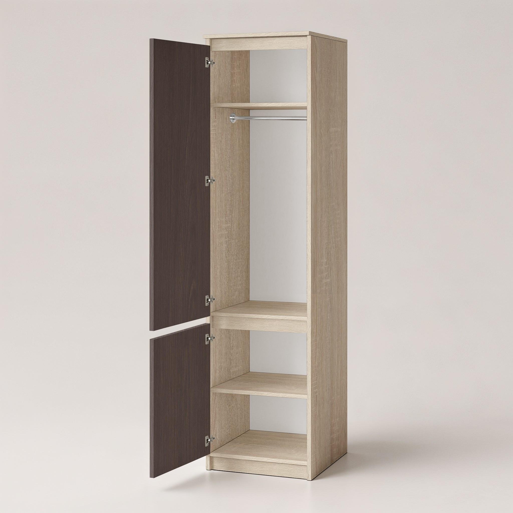 Шкаф-пенал со штангой T-218 500х498х2117 мм Дуб Сонома/Венге Магия - фото 2