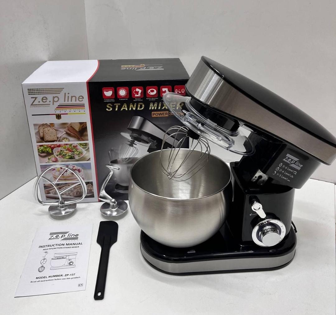Міксер планетарний Zepline 7 л 3500 Вт Чорний (ZP-137)