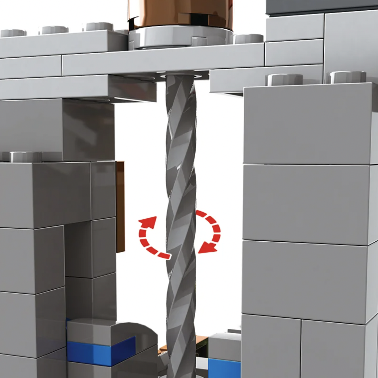 Конструктор My World Печера в горах 1089 деталей (SJ8806) - фото 6