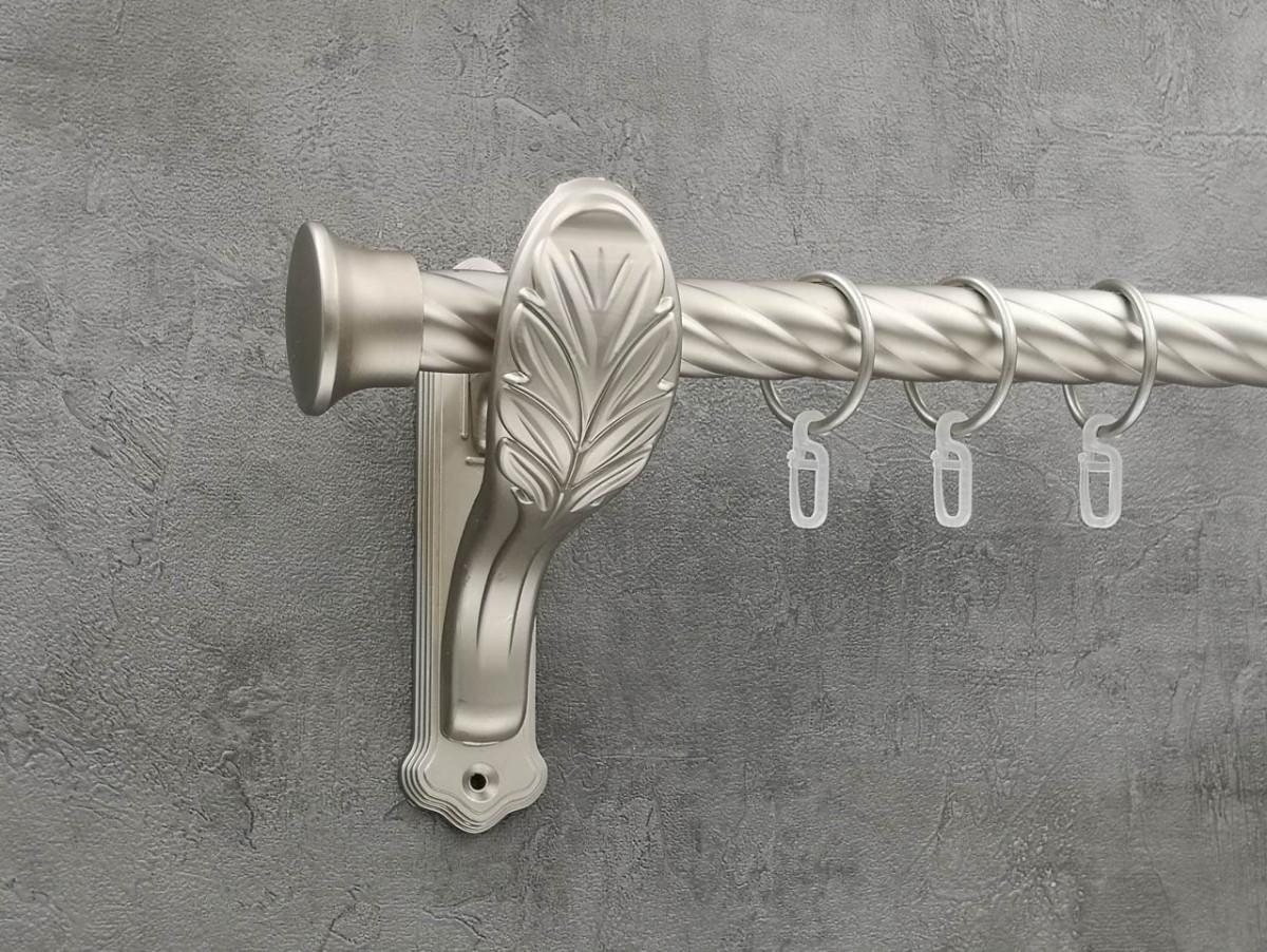 Карниз Quadrum Дуо витая штанга одинарный ретро 25 мм 160 см Сатин (272283616)