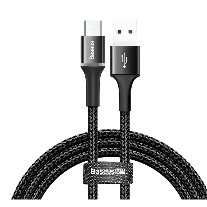 Кабель для зарядки и синхронизации данных Baseus Halo Data Cable microUSB 1 м 3A (CAMGH-B01)