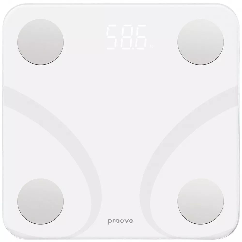 Ваги для підлоги Proove Balance SLBF00010002 Bluetooth до 180 кг Білий (621164)