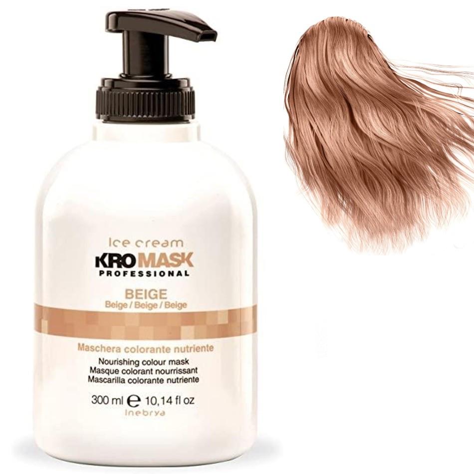 Тонирующая маска для волос Inebrya KroMask Colour Mask BEIGE 300 мл Бежевый (1228272875) - фото 2 Тонирующая маска для волос Inebrya KroMask Colour Mask BEIGE 300 мл Бежевый (1228272875) - фото 2