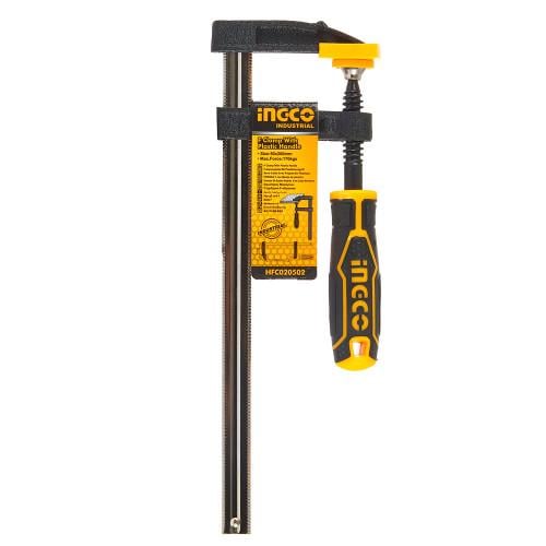 Струбцина столярная INGCO INDUSTRIAL тип-F 50x200 мм (000143401) - фото 2