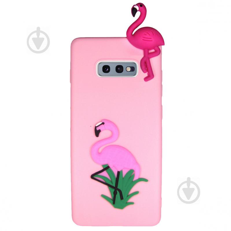 Чехол Cartoon Case 3D для Samsung G970 Galaxy S10e Фламинго (arbc6126) - фото 1