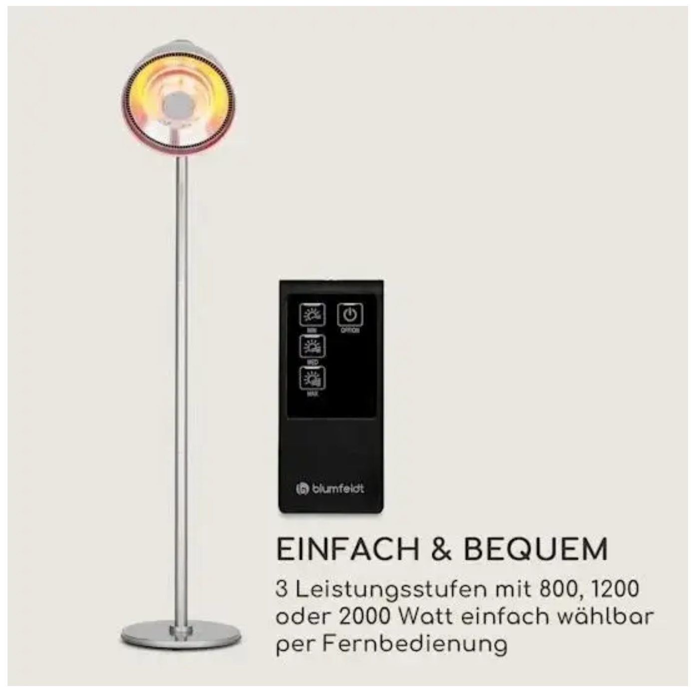 Инфракрасный обогреватель террасный Heatbell Tower Smart Blumfeldt 2000 Вт (10038410) - фото 6 Инфракрасный обогреватель террасный Heatbell Tower Smart Blumfeldt 2000 Вт (10038410) - фото 6
