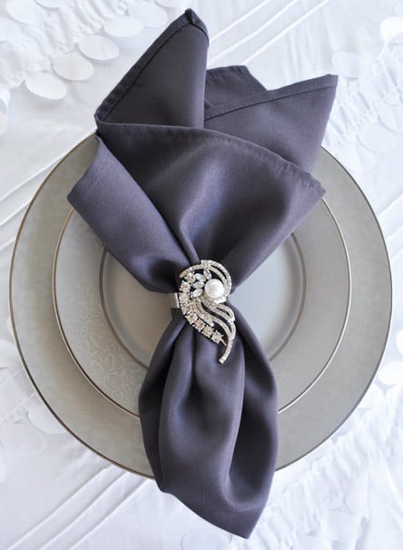 Салфетка габардиновая Atteks Темно-серый (1509)