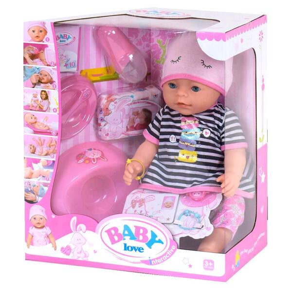 Интерактивный пупс Baby Love 42 см функциональный с аксессуарами (58808) Интерактивный пупс Baby Love 42 см функциональный с аксессуарами (58808)